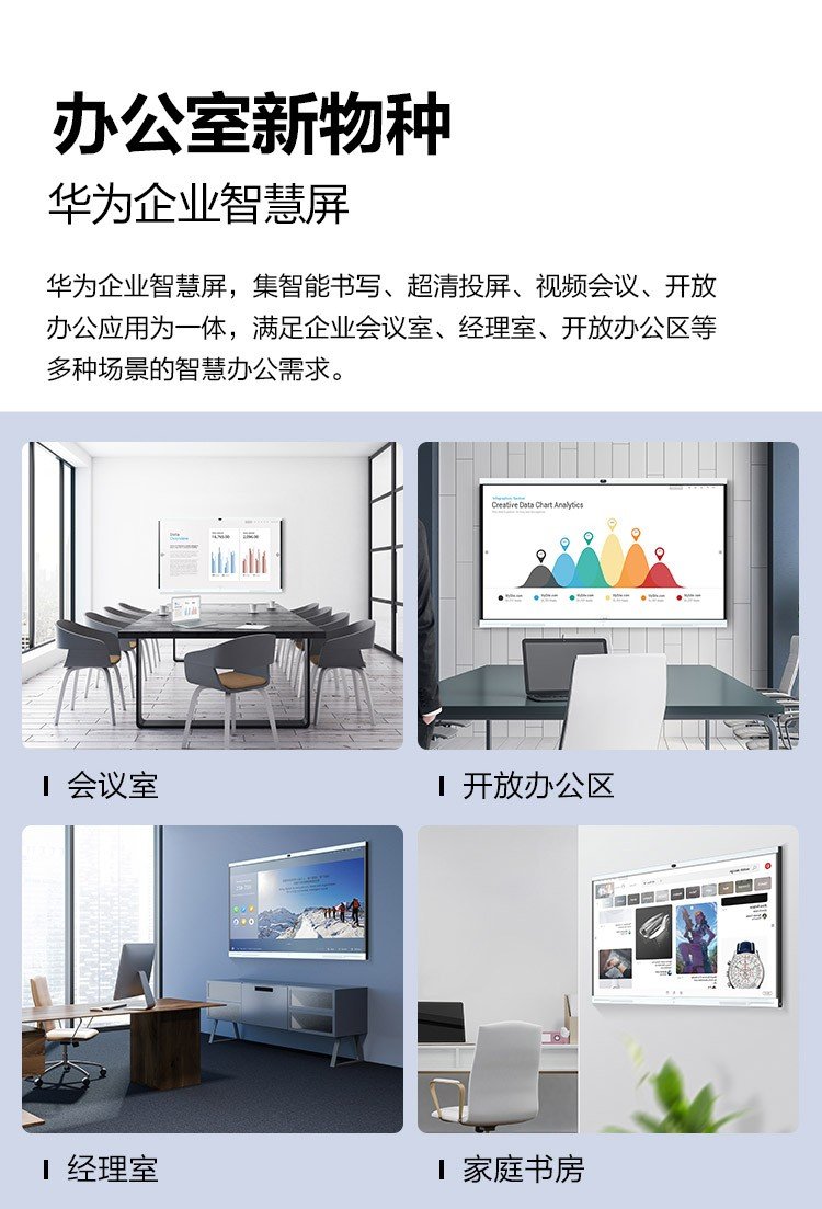 華為會議平板價格 智慧大屏投影音視頻終端 企業(yè)智慧屏IdeaHub Pro 86